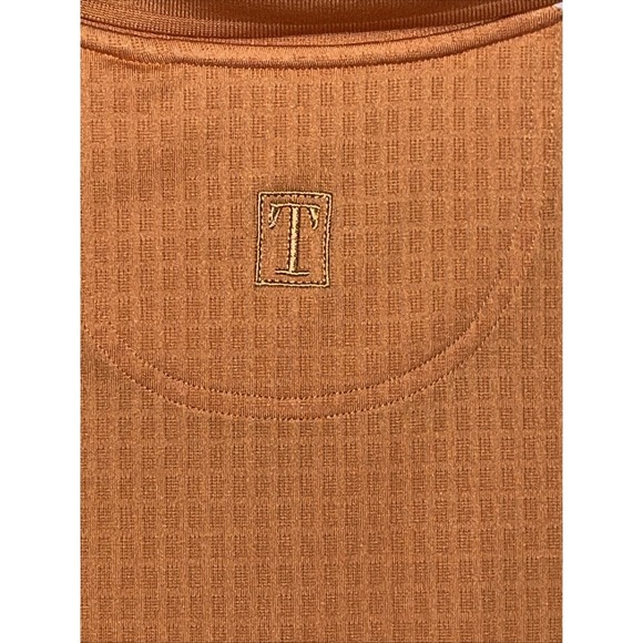 Tehama‎ Hang Em' Dry Polo Golf Shirt Size XL Orange & White - Picture 6 of 6